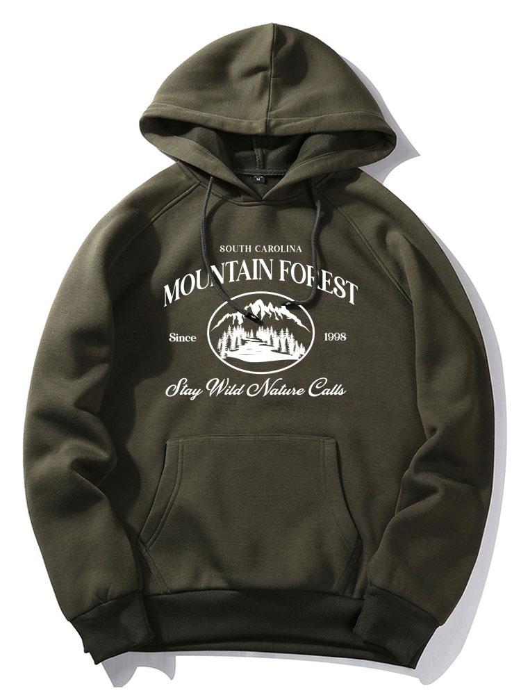 Lane | Mountain Slogan Print Hoodie