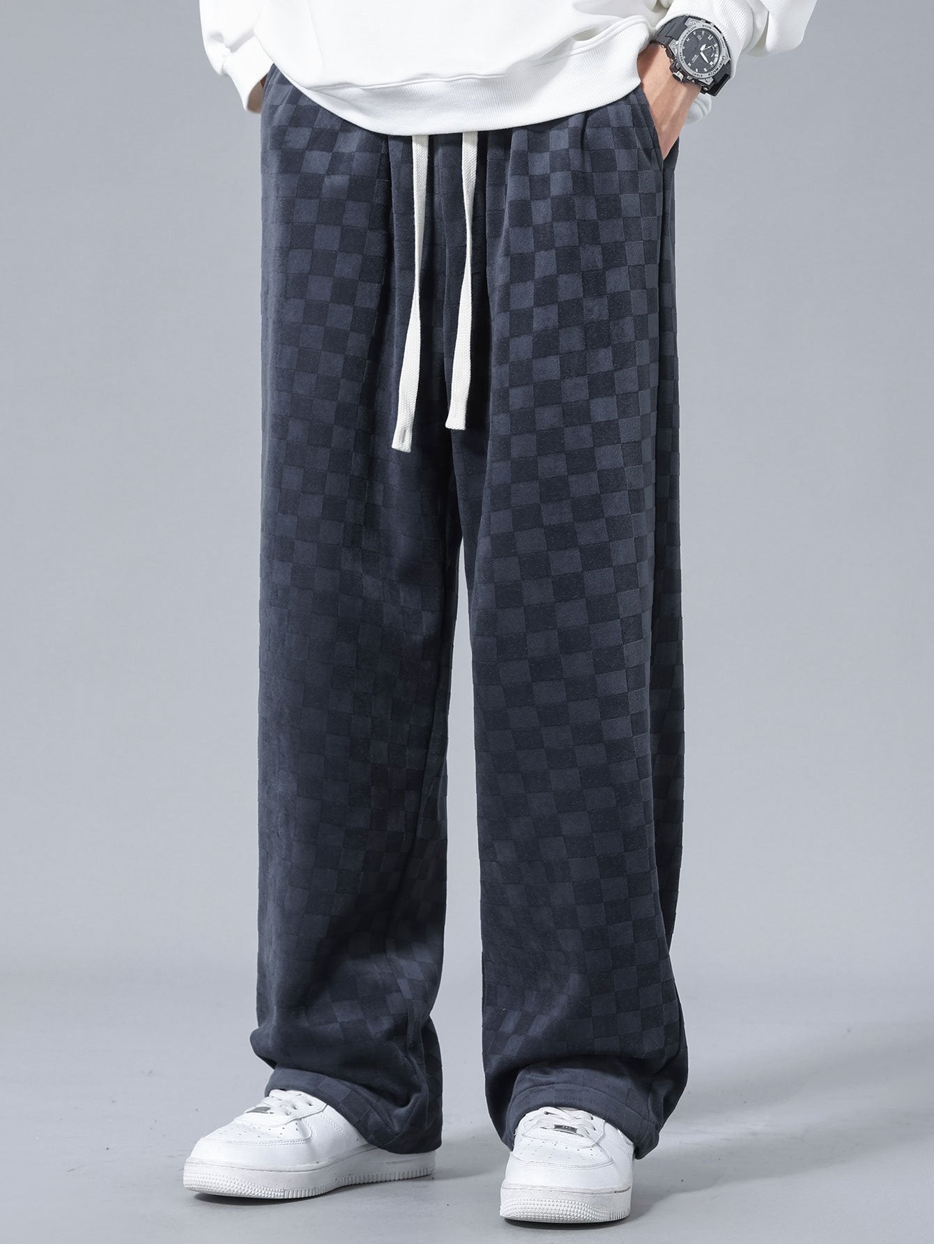Edmund® | Checkerboard Straight Leg Pants