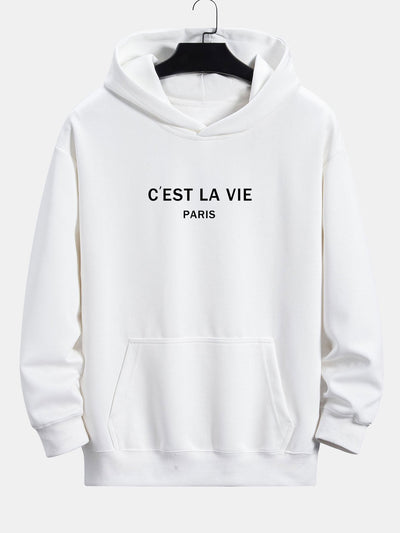 Gus | Paris Print Relax Fit Hoodie