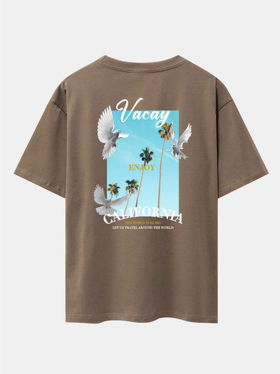Tobías® | Dove Back Print Drop Shoulder Oversize T-Shirt