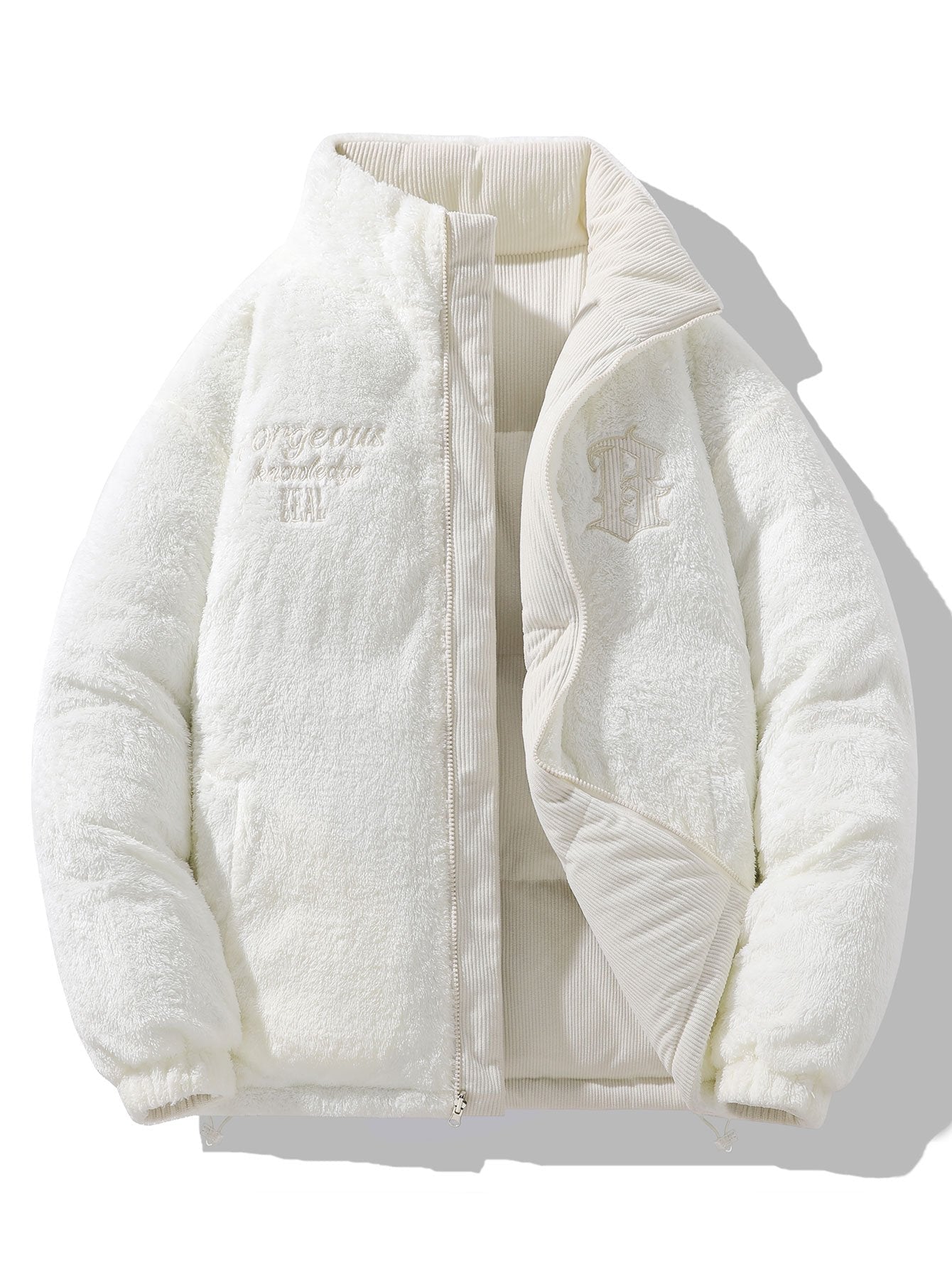 Guillermo | Reversible Teddy Fleece Corduroy Coat