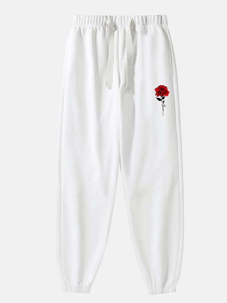 Baltsar® | Rose Print Cotton Blend Jogger Pants