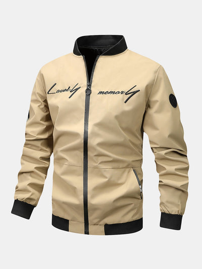 Leonardo | Slogan Zip Bomber Jacket
