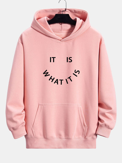 Aaron | It Is What It Is Print Relax Fit Hoodie