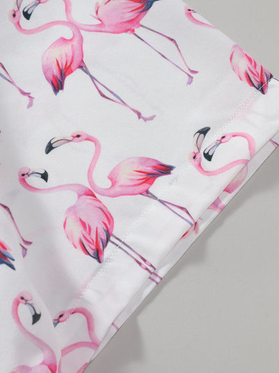 Aled® | Flamingo Print Button Up Shirt