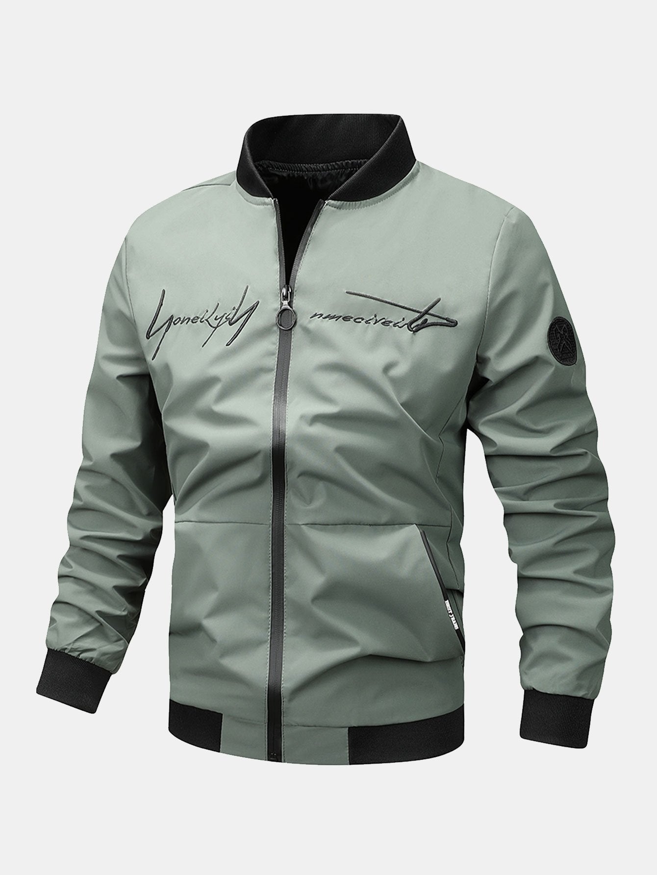 Leonardo | Slogan Zip Bomber Jacket