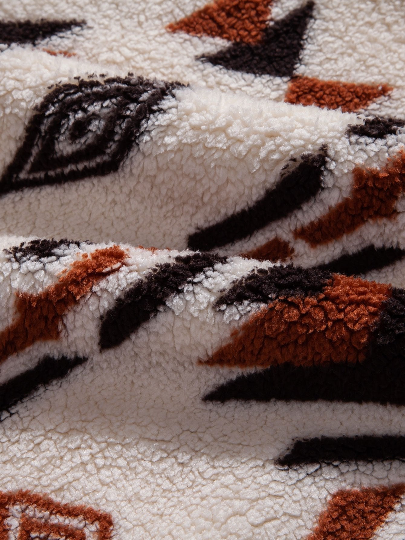 Frederick | Aztec Print Teddy Hoodie