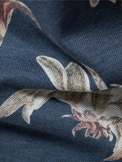 Lance® | Tropical Print Polo Shirt