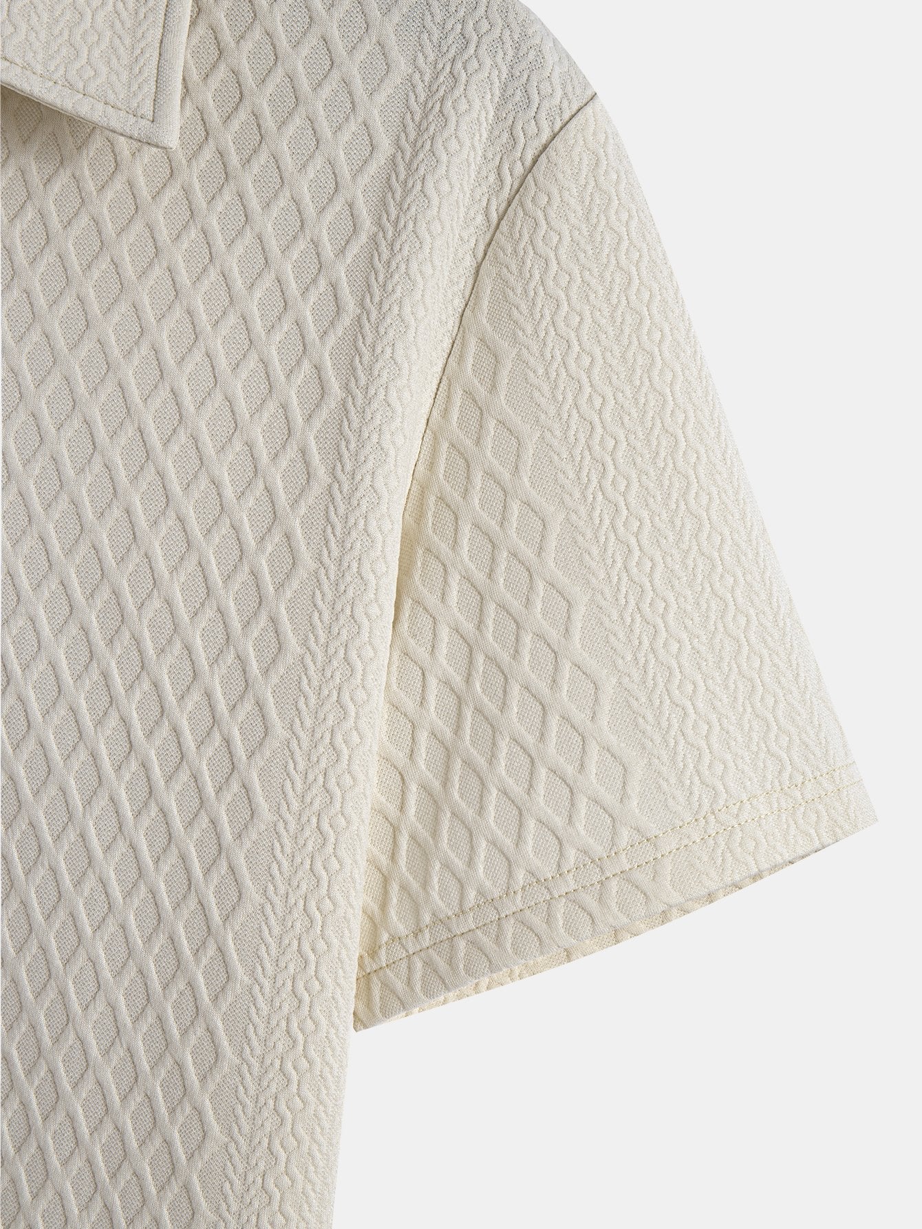 Julian | Rhombus Geometric Jacquard Polo