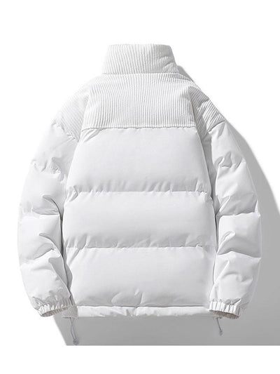 Alonso | Corduroy Panel Puffer Coat
