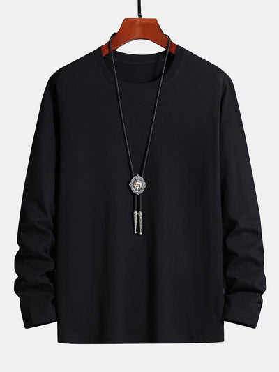 Adaniel® | 3 Pieces Basic Long Sleeve Cotton T-Shirt