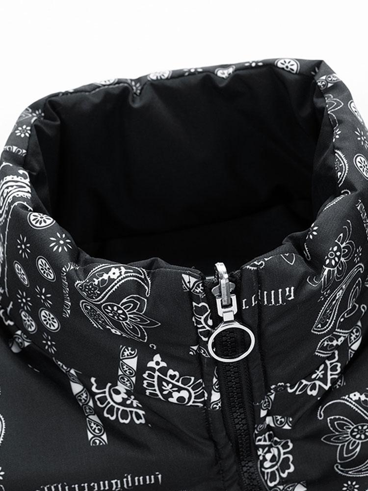 Darian | Reversible Paisley Puffer Coat