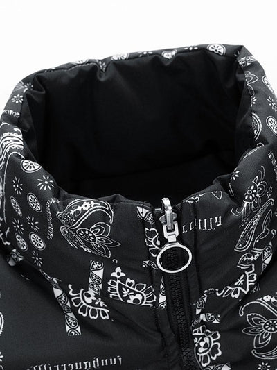 Darian | Reversible Paisley Puffer Coat
