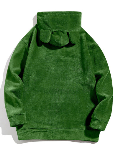 Brian | Relax Fit Teddy Fleece Hoodie With Ears