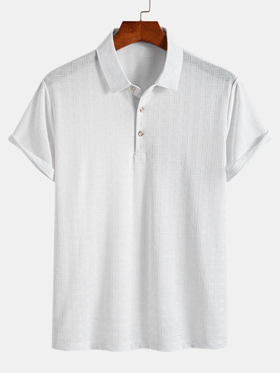 Constantino® | Short Sleeve Knitted Textured Polo