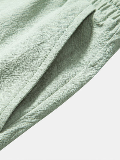 Glen® | Textured Cotton 5" Shorts