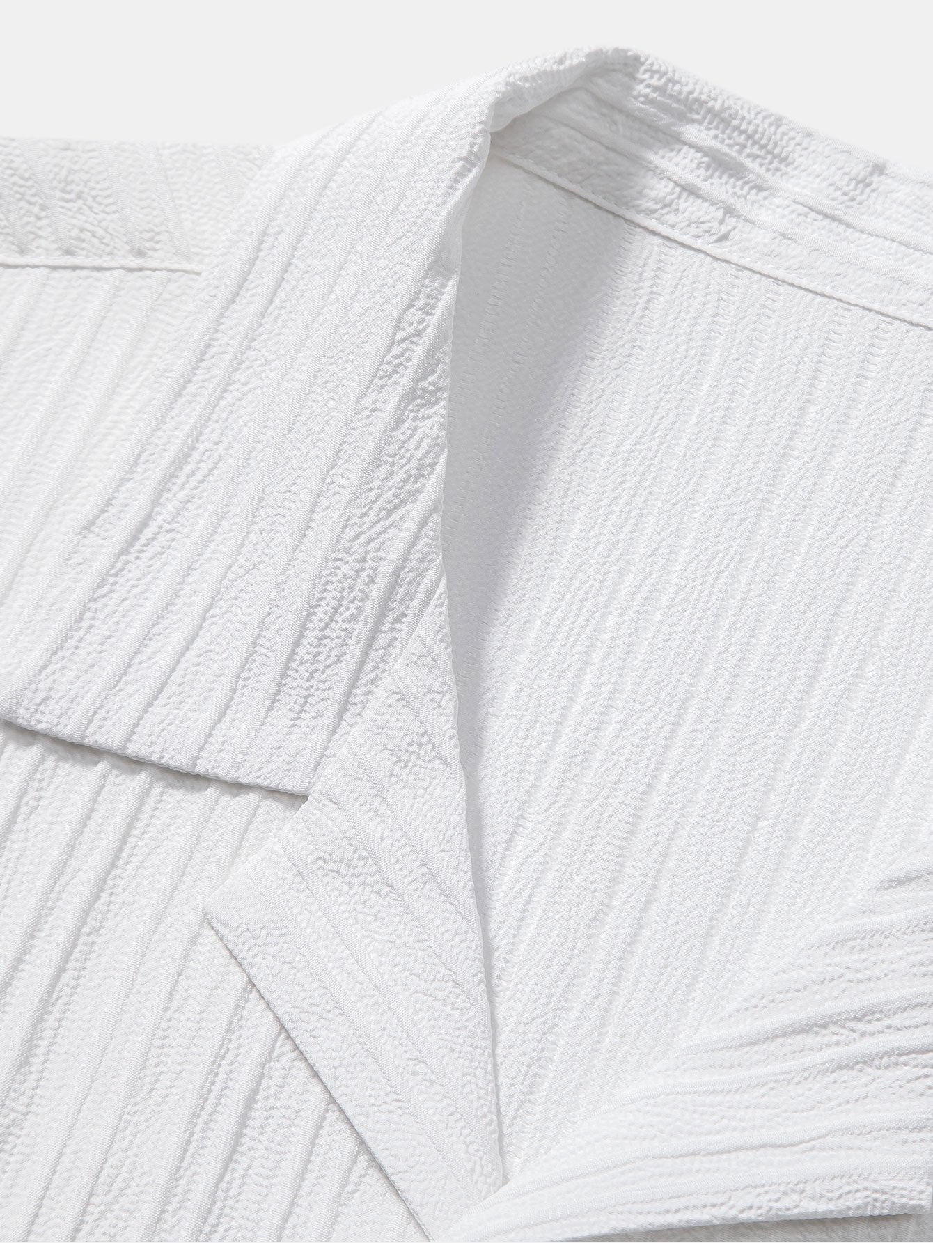 Asdrúbal® | Striped Jacquard Cuban Collar Shirt & Straight Leg Pants