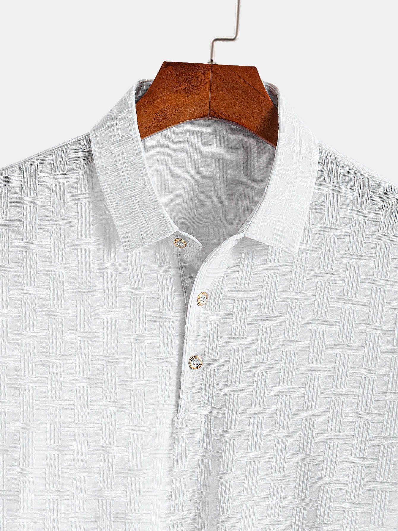 Constantino® | Short Sleeve Knitted Textured Polo