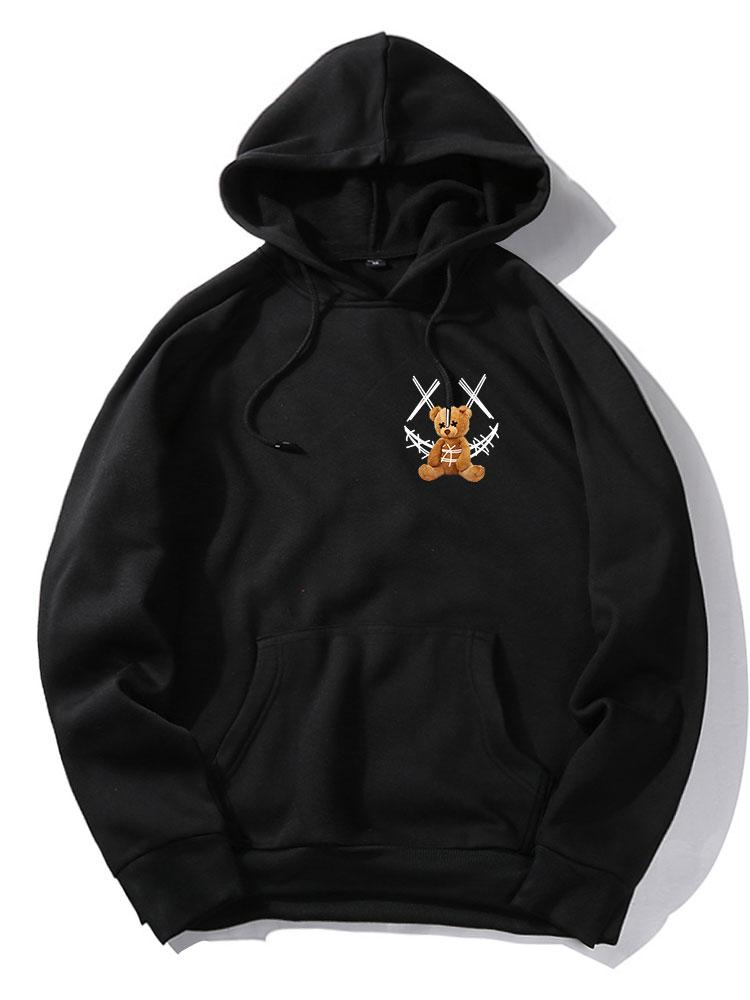 Casimir | Smiley Bear Back Print Hoodie