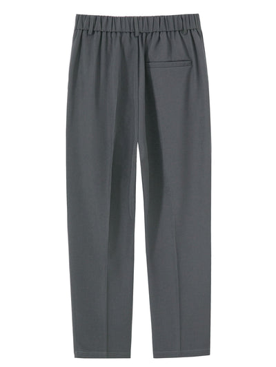 Eustaquio® | Relax Fit Elastic Waist Straight Leg Trousers