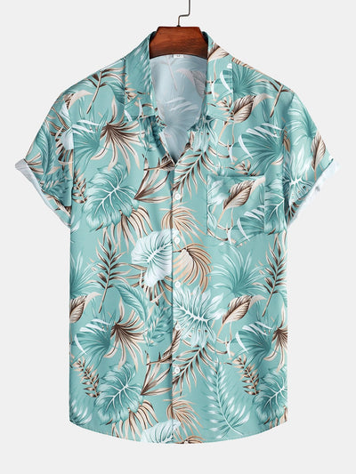 Leroy® | Tropical Print Button Up Shirt