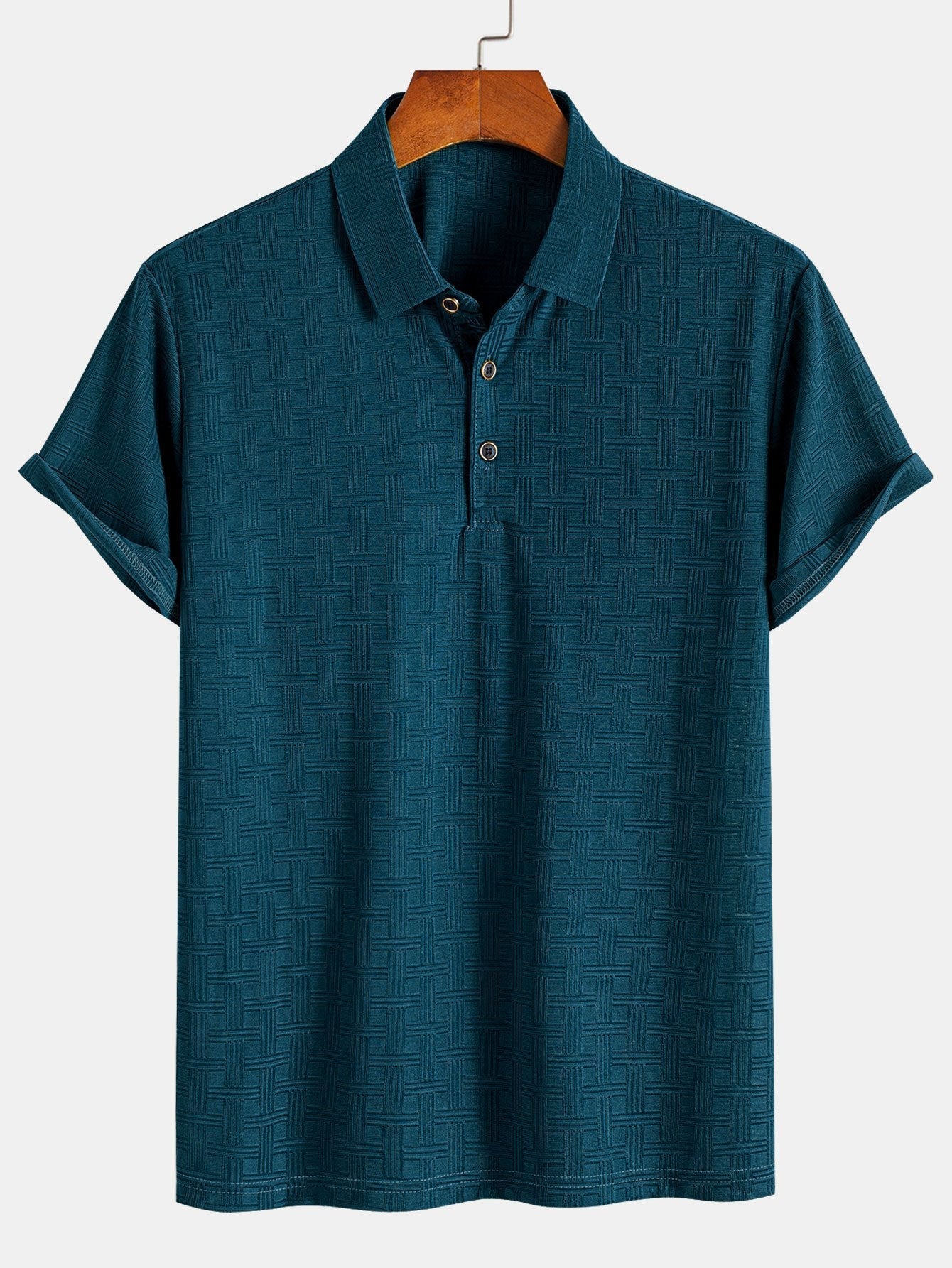Constantino® | Short Sleeve Knitted Textured Polo