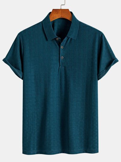 Constantino® | Short Sleeve Knitted Textured Polo