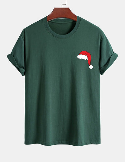 Alejandro® | Santa Hat Print Cotton T-Shirt