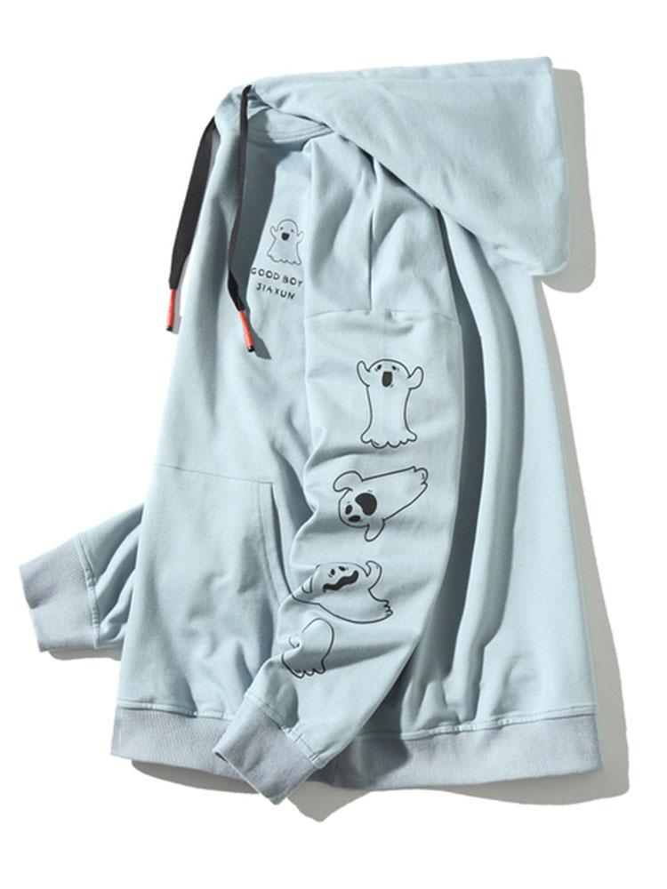 Lian | Relax Fit Ghost Print Hoodie