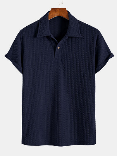 Horace® | Textured Jacquard Polo