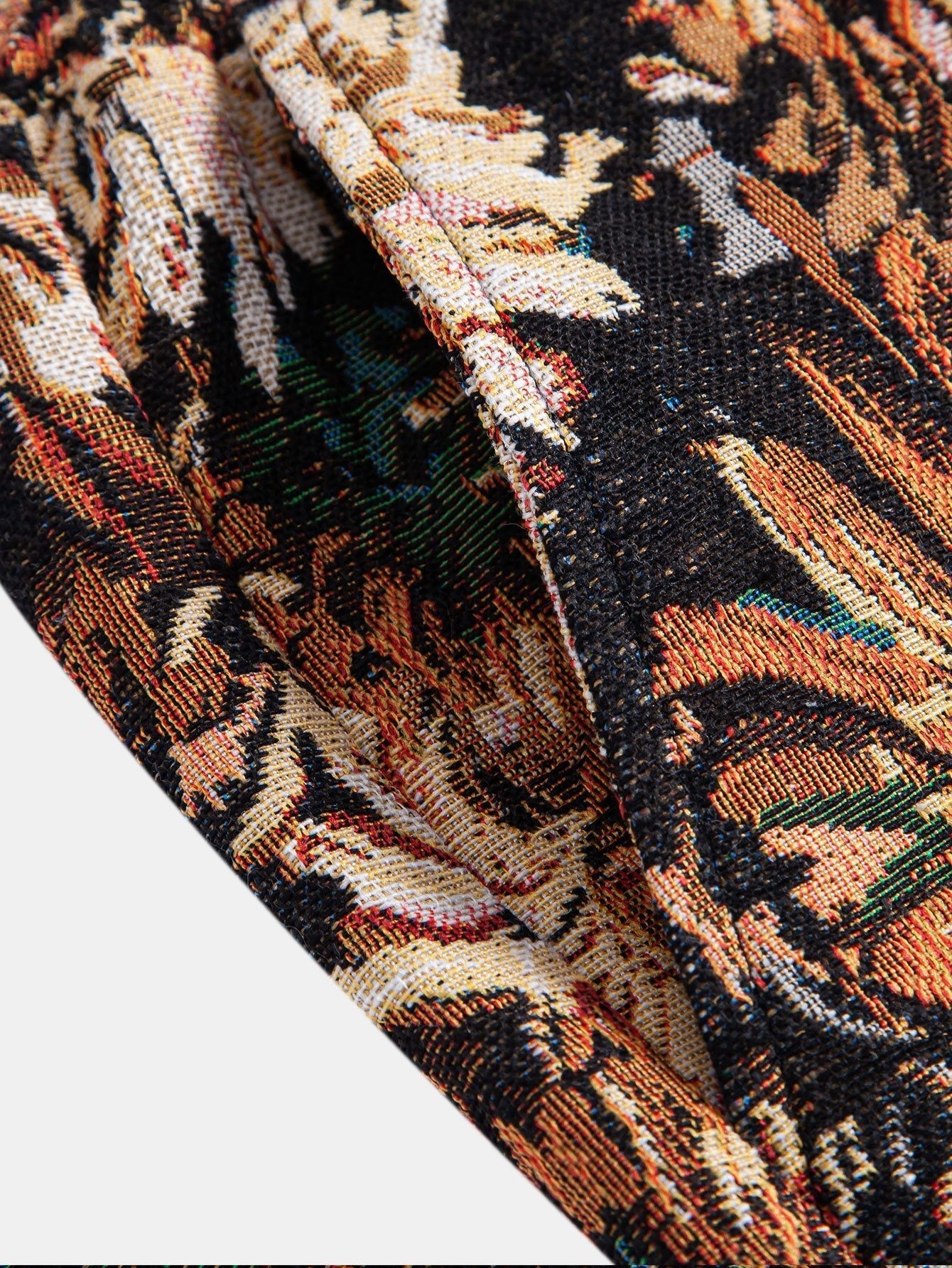 Dionysius | Painted Floral Jacquard Shorts