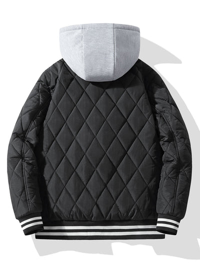 Orion | Teddy Lined Detachable Hooded Quilted Coat