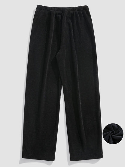 Gabino® | Polar Fleece Lined Straight Leg Corduroy Pants