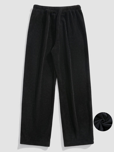 Gabino® | Polar Fleece Lined Straight Leg Corduroy Pants