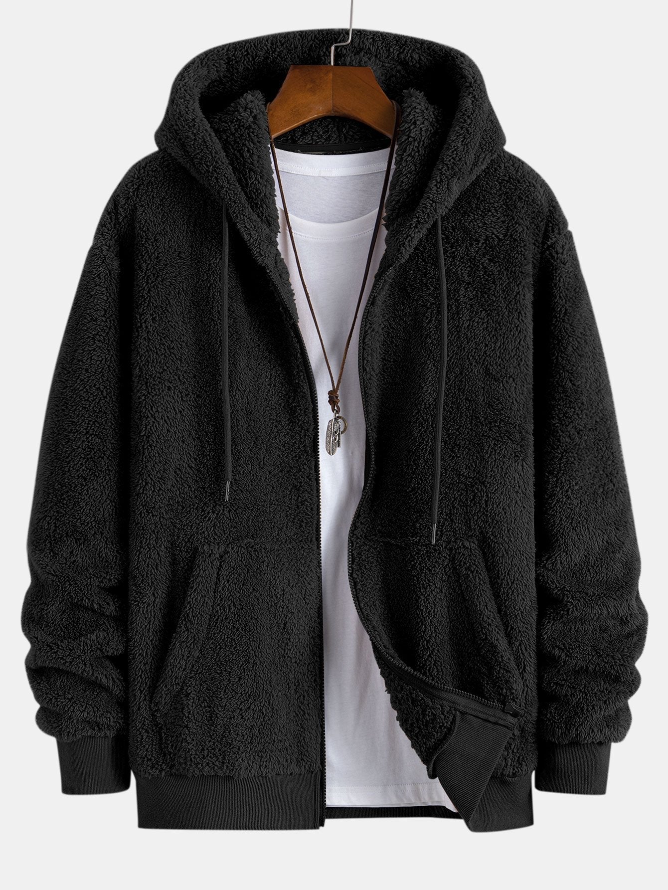 Jerry® | Teddy Zip Up Hooded Coat & Teddy Jogger Pants