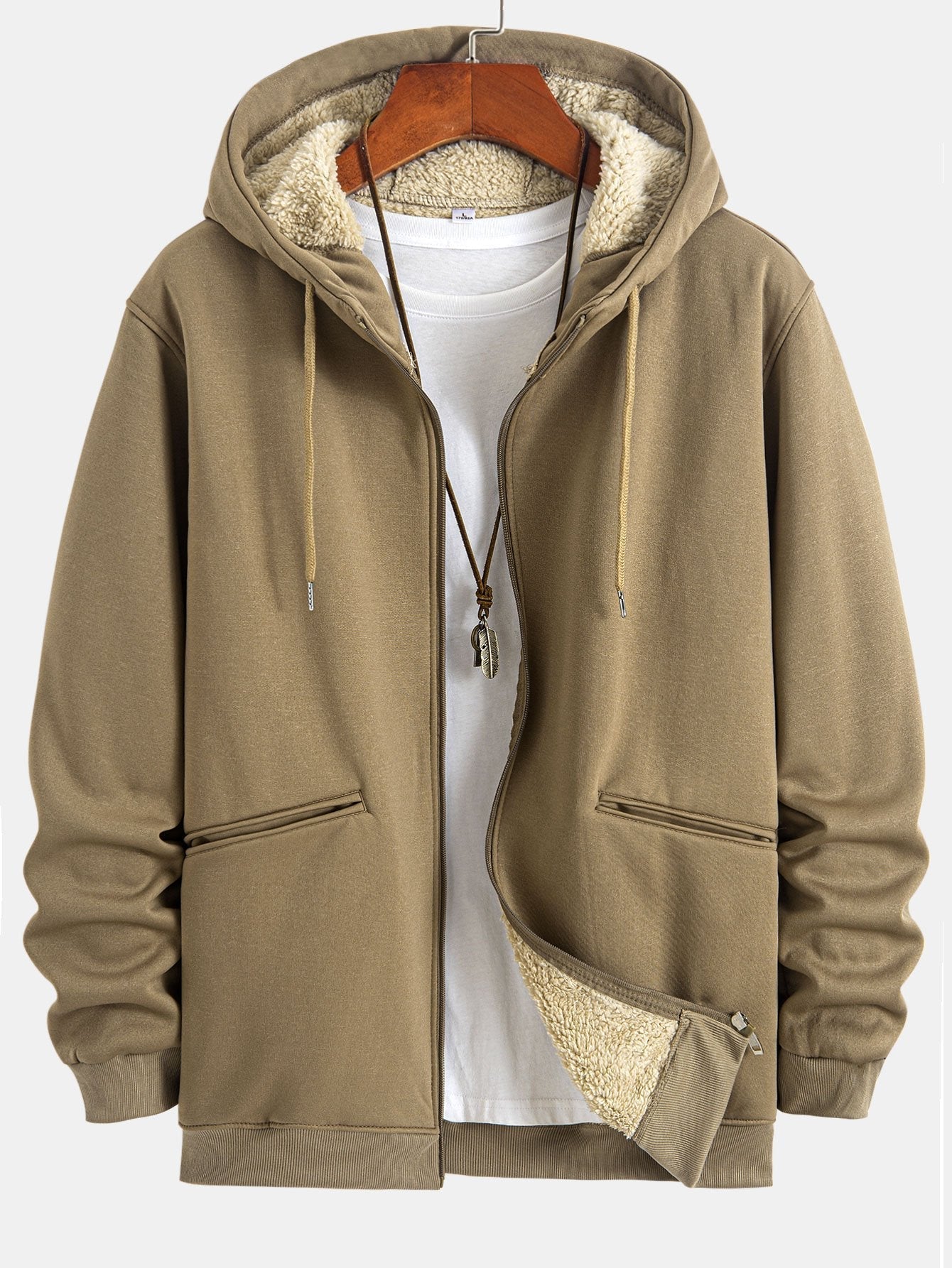 Zebulon | Teddy Lined Zip Up Hoodie