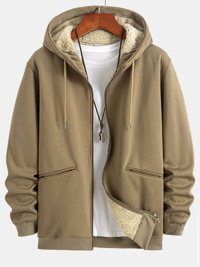 Zebulon | Teddy Lined Zip Up Hoodie