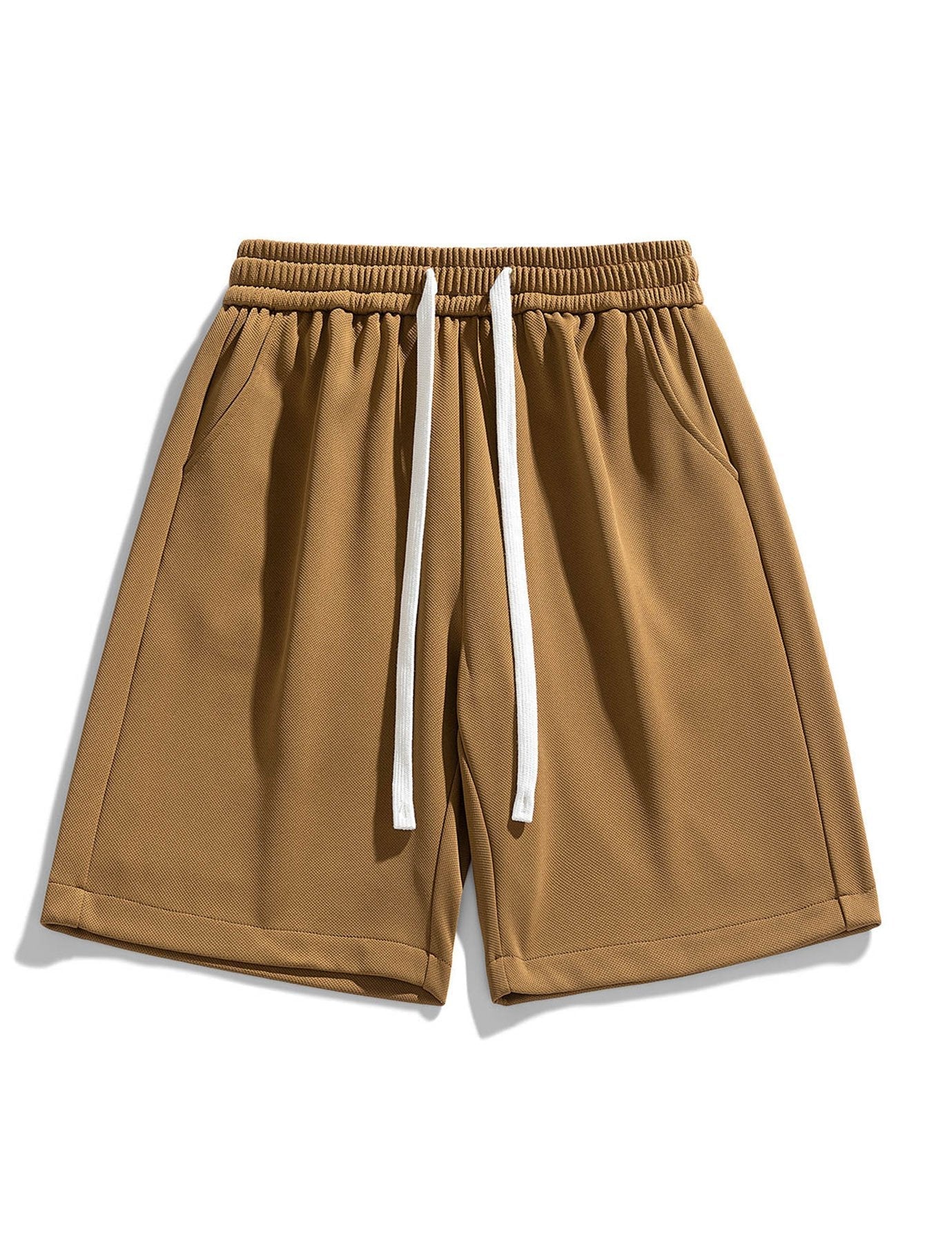 Castiel® | Basic Textured Drawstring Shorts