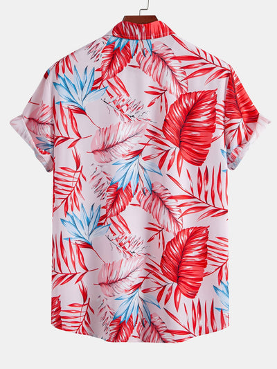 Nathan® | Tropical Print Button Up Shirt & Swim Shorts