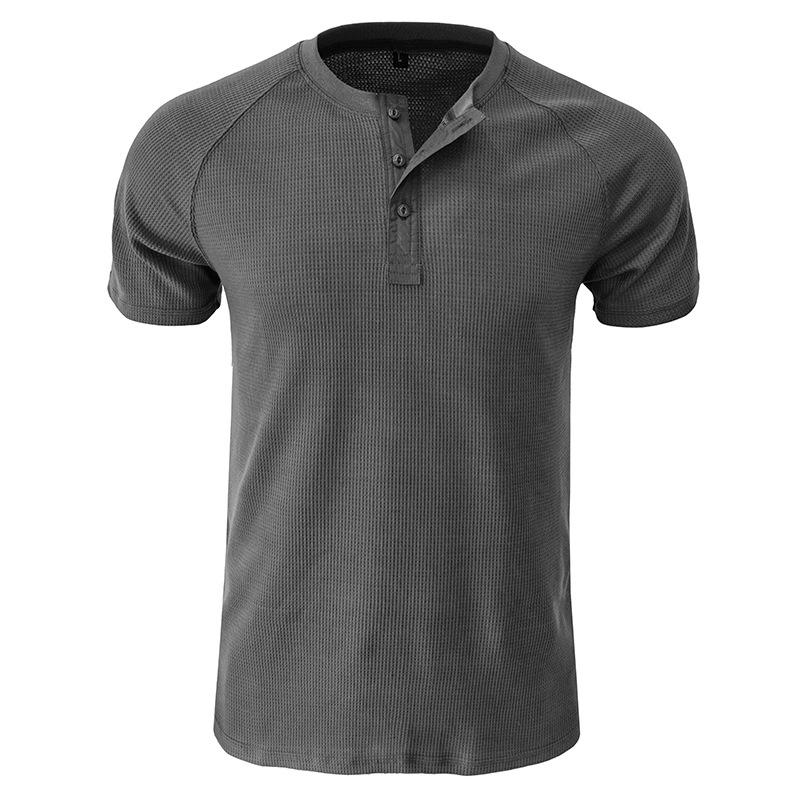Men's gh Gy Short Sleeve Henley T-Shirt