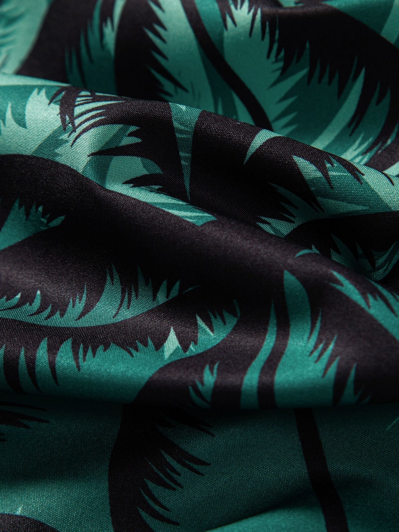 Ankur® | Palm Tree Print Button Up Shirt