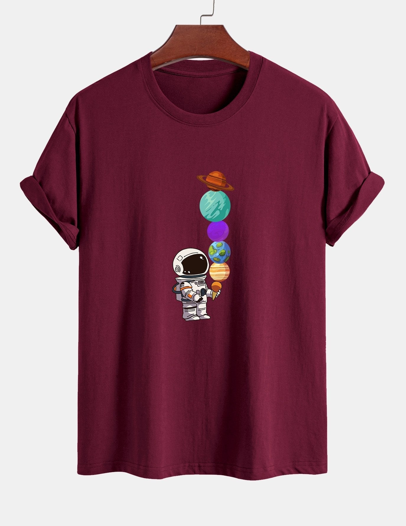 Armando® | Planet Astronaut Print Cotton T-Shirt