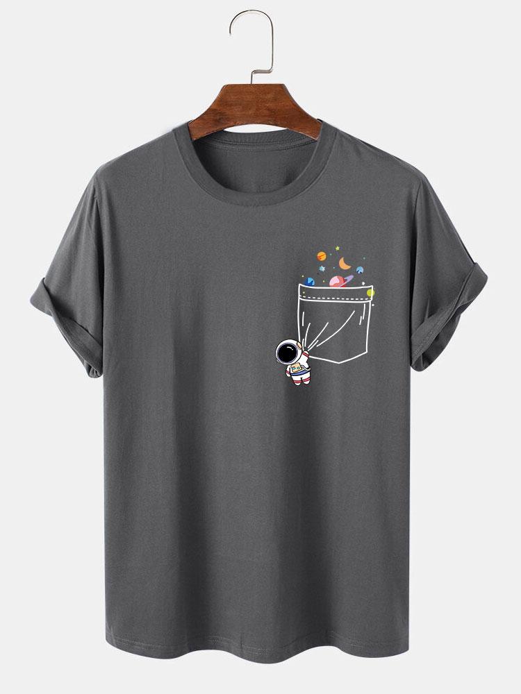 Lino® | Astronaut Space Pocket Print T-Shirt