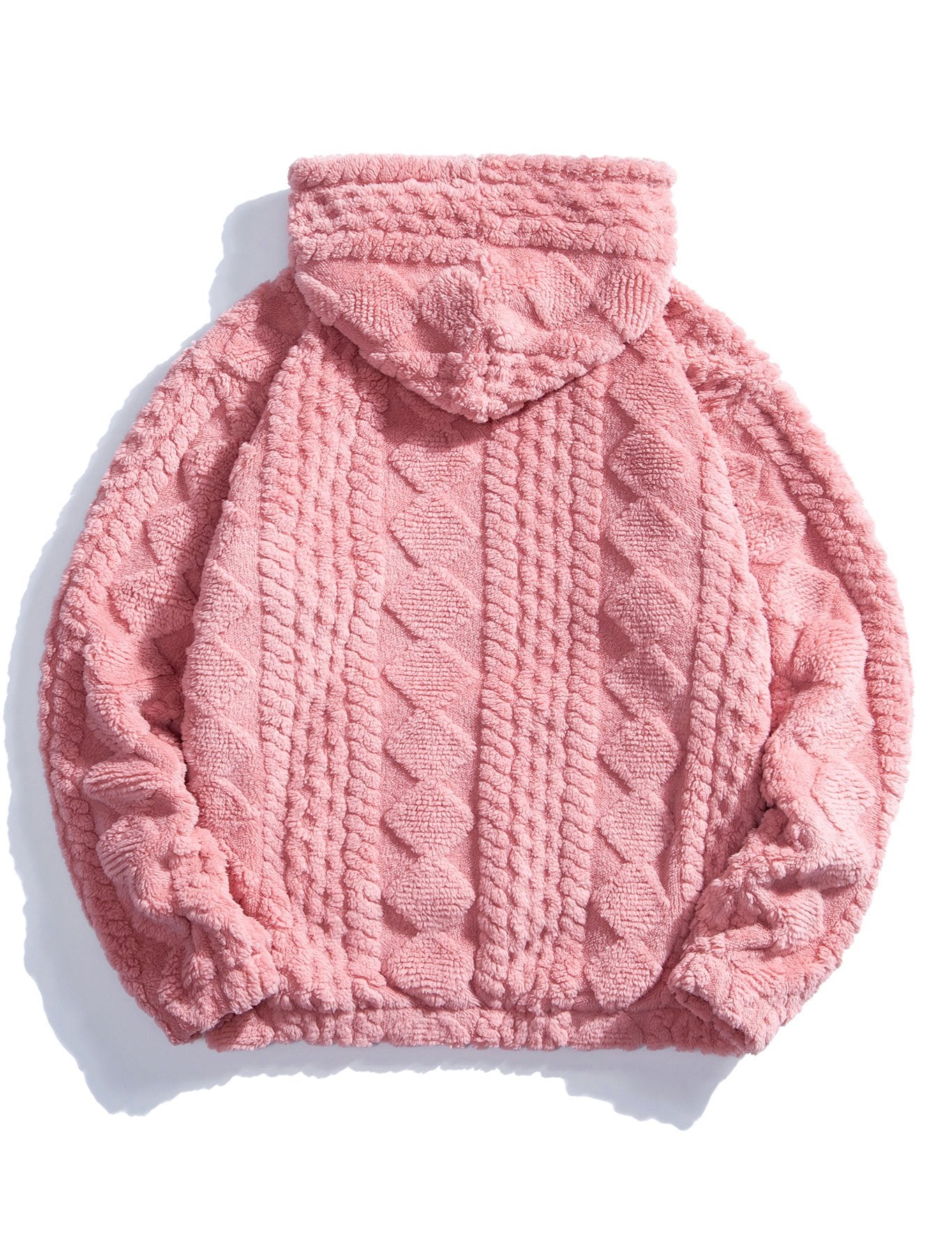 Yuri | Geometry Jacquard Teddy Hoodie