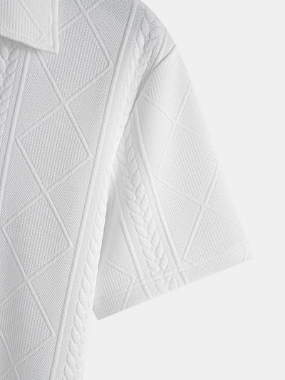 Xavier | Geometric Jacquard Polo