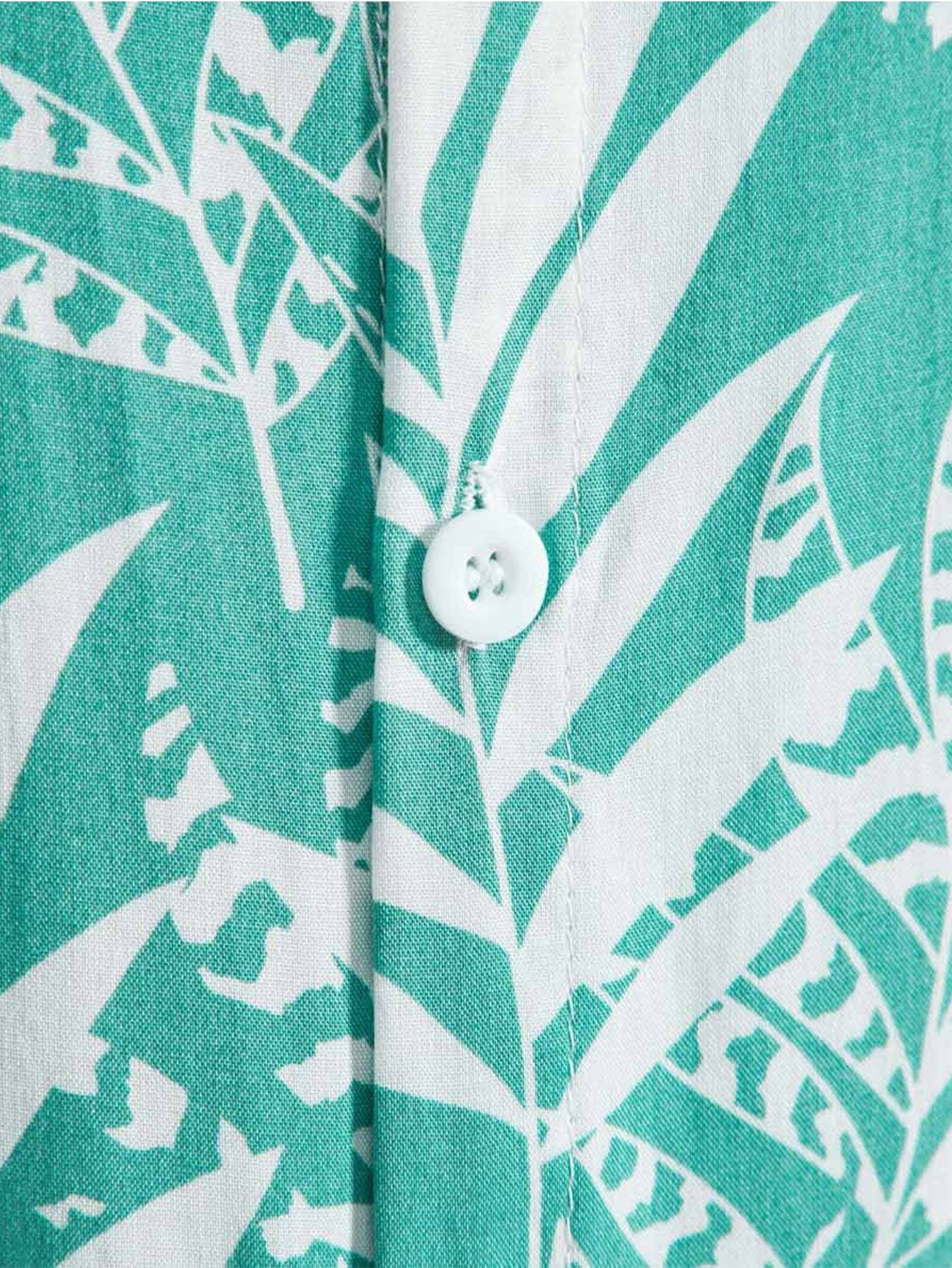 Algar® | Viscose Leaf Print Shirt