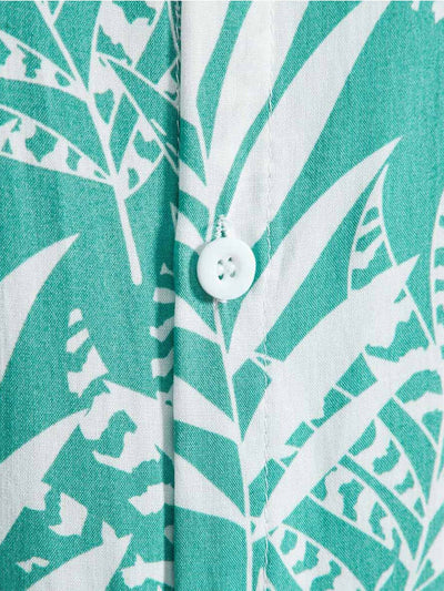 Algar® | Viscose Leaf Print Shirt