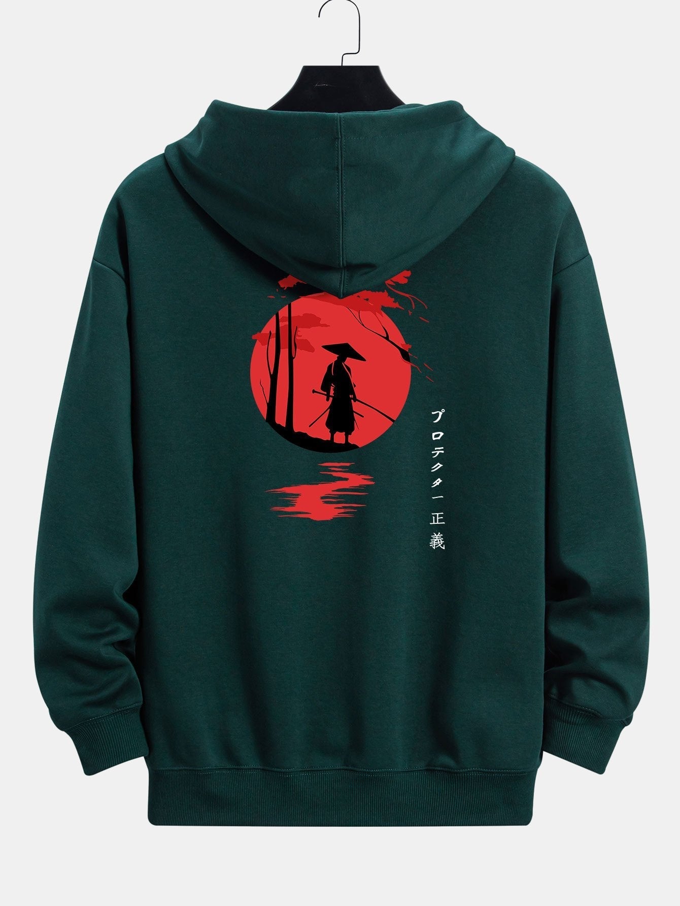 Jonathan | Slogan Samurai Back Print Relax Fit Hoodie