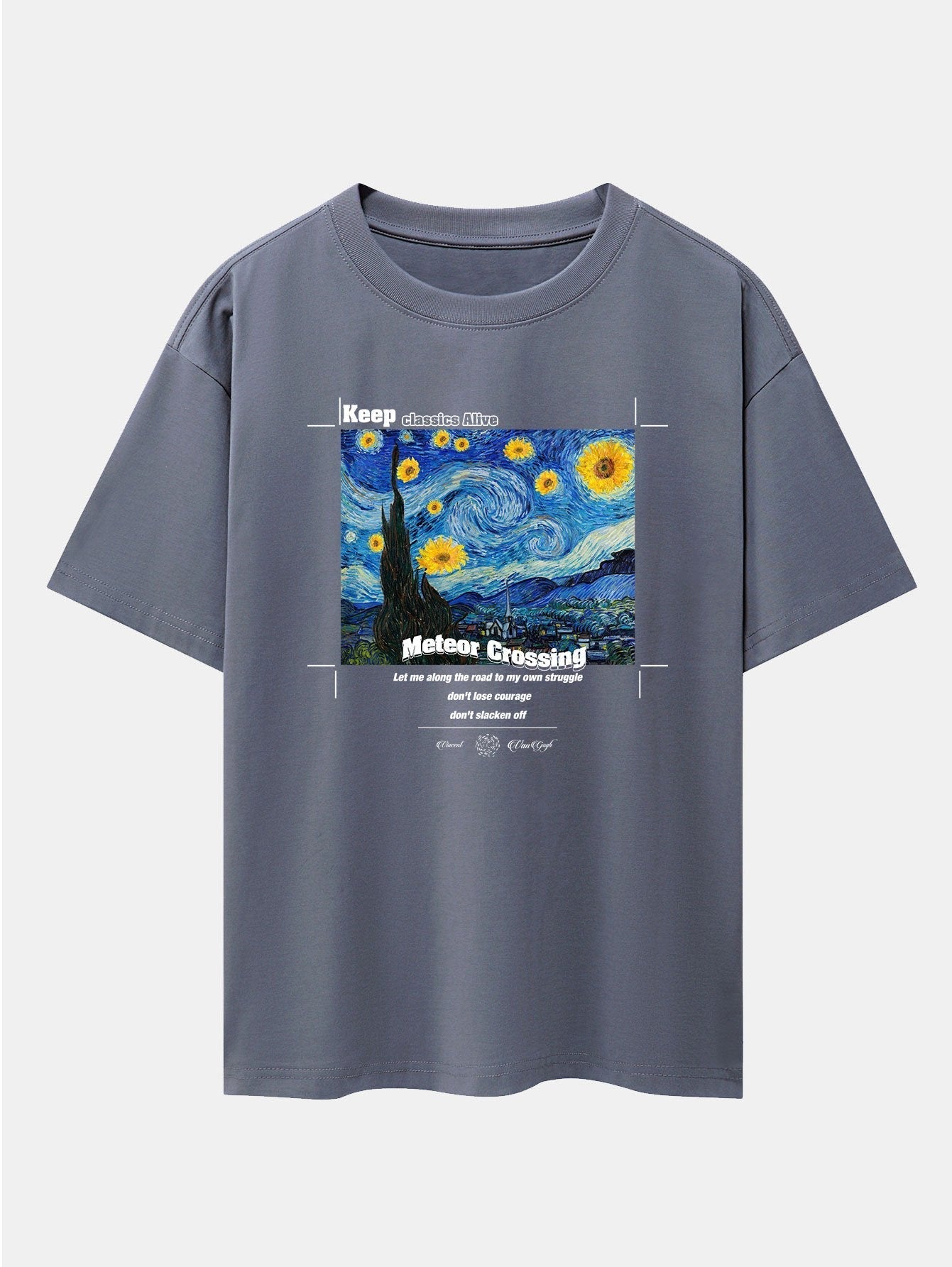 Aegon® | Abstract Painting Print Drop Shoulder Oversize T-Shirt