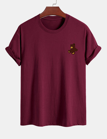 Yoab® | Teddy Bear Print Cotton T-Shirt